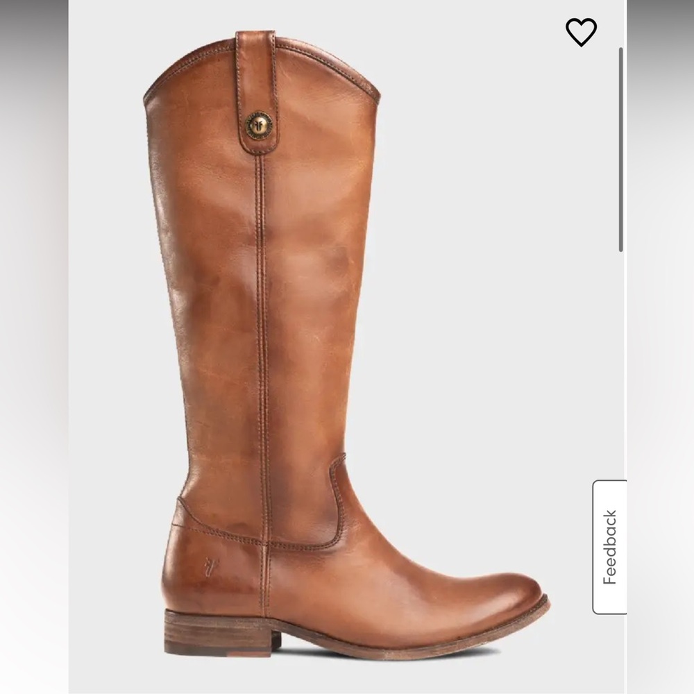 FRYE Melissa Button Leather Tall Riding Boots